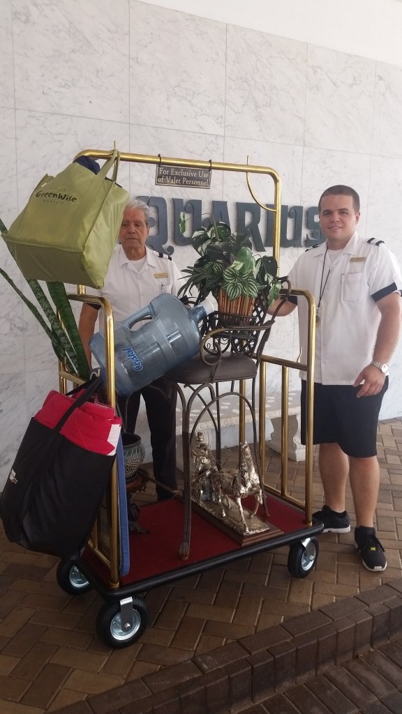 New shinny Valet Carts. After many, many years of good services the old carts needed retirement.