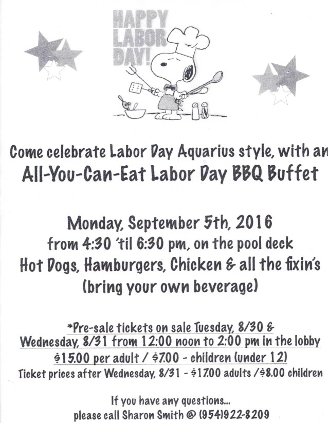 2016 Labor Day BBQ
